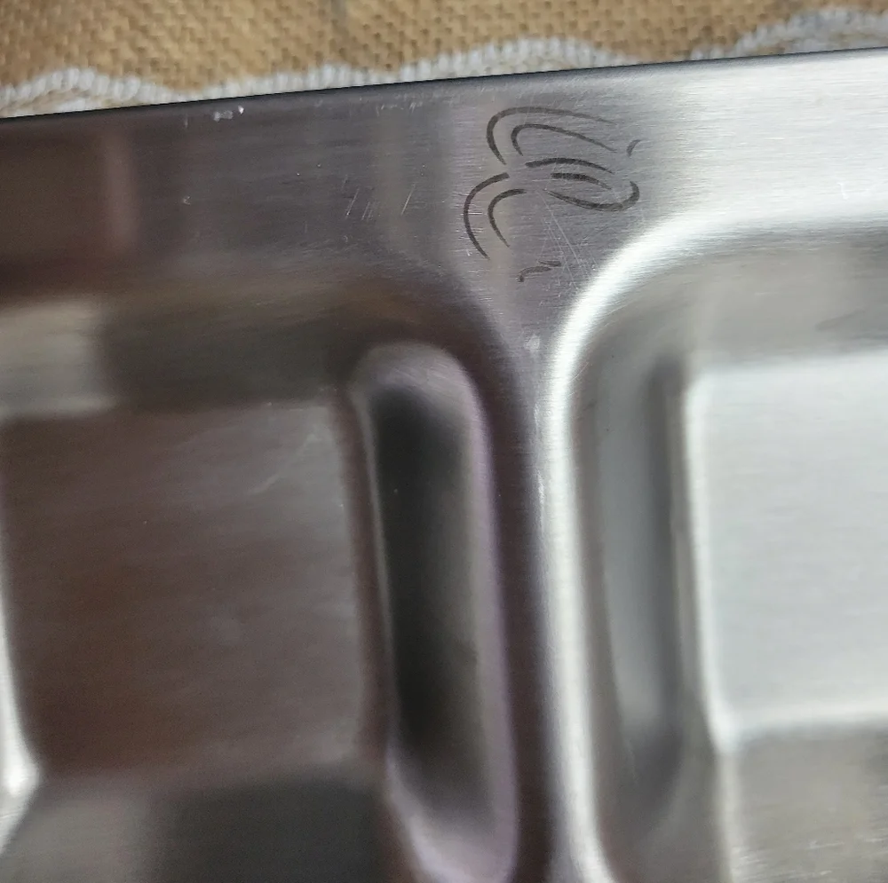 Vintage stainless steel cocktail garnish tray amco